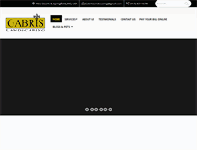 Tablet Screenshot of gabrislandscaping.com
